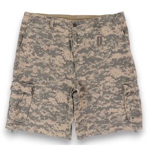 Rothco Infantry Utility Shorts Mens XL Beige Camo Cargo Cotton Army Outdoor NWT